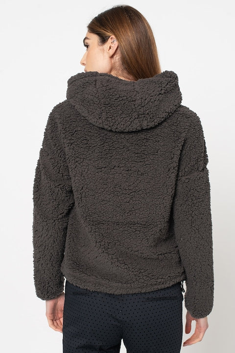 Hailys Girl's Dark Gray Half Zip Hoodie | Hailys In Lebanon