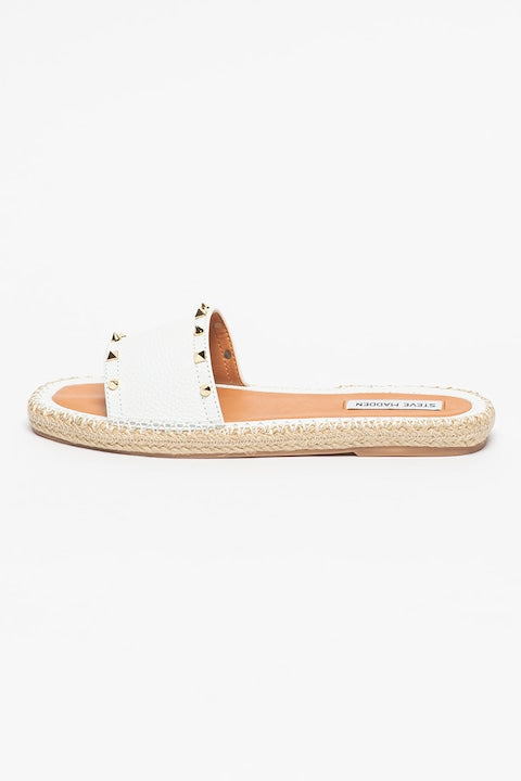 Steve Madden Women's White Leather Stjohns  Sandals  | Steve Madden  in Lebanon