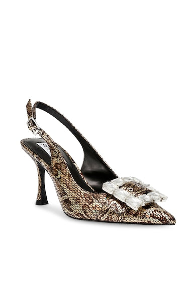 Steve Madden Women's Animal Printed Rhinestone slingback Heel |Steve Madden In Lebanon