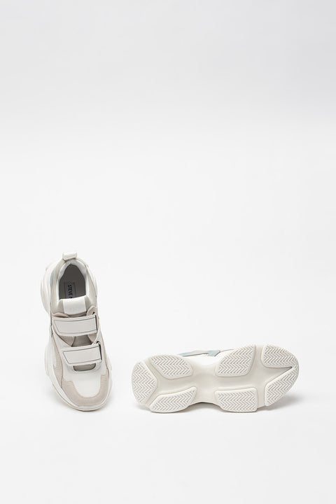 Steve Madden Women's White & Grey Marauder Sneaker | Steve Madden In Lebanon