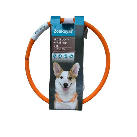 Zoo Royal Dog's Orange Leash  Collar Led Light | Zoo Royal  in Lebanon