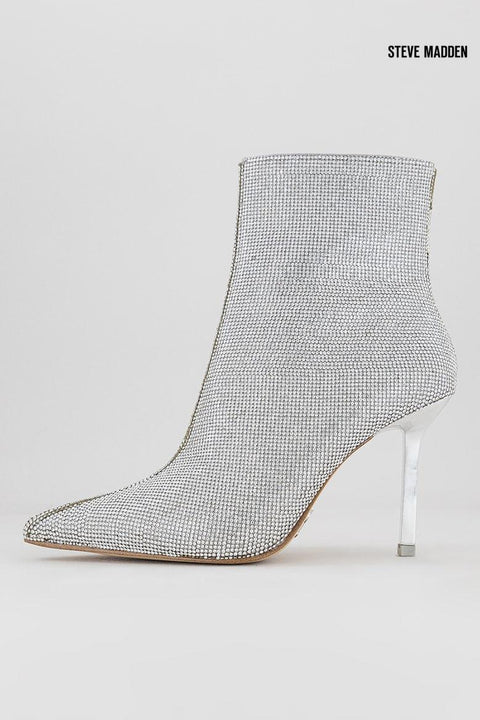Steve Madden Women's  Silver Crystal Heeled Boot |Steve Madden in Lebanon
