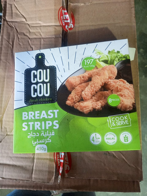 Coucou Crispy Breast Strips 450g | Coucou In Lebanon