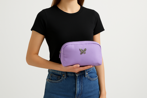 Forever 21 Women's Purple Makeup Bag |forever 21 in Lebanon