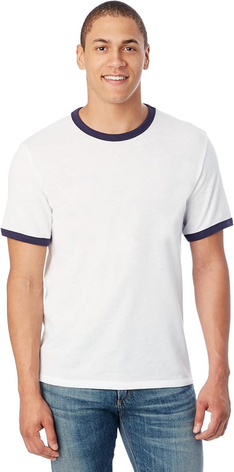 Alternative Men's White Round Neck T-Shirt | Alternative In Lebanon