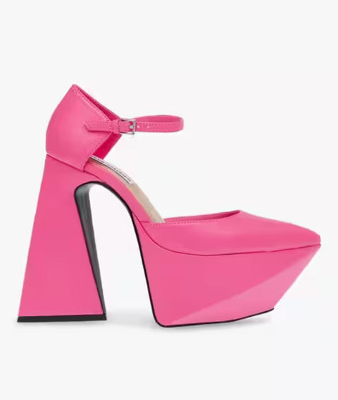 Steve Madden Women's Hot Pink Synthetic Secretz Sandal | Steve Madden In Lebanon