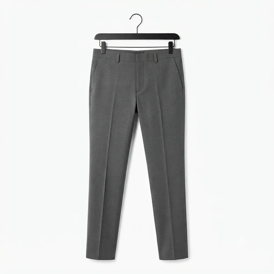 Kenneth Cole REACTION Boy's Grey Slim Fit Formal Trouser