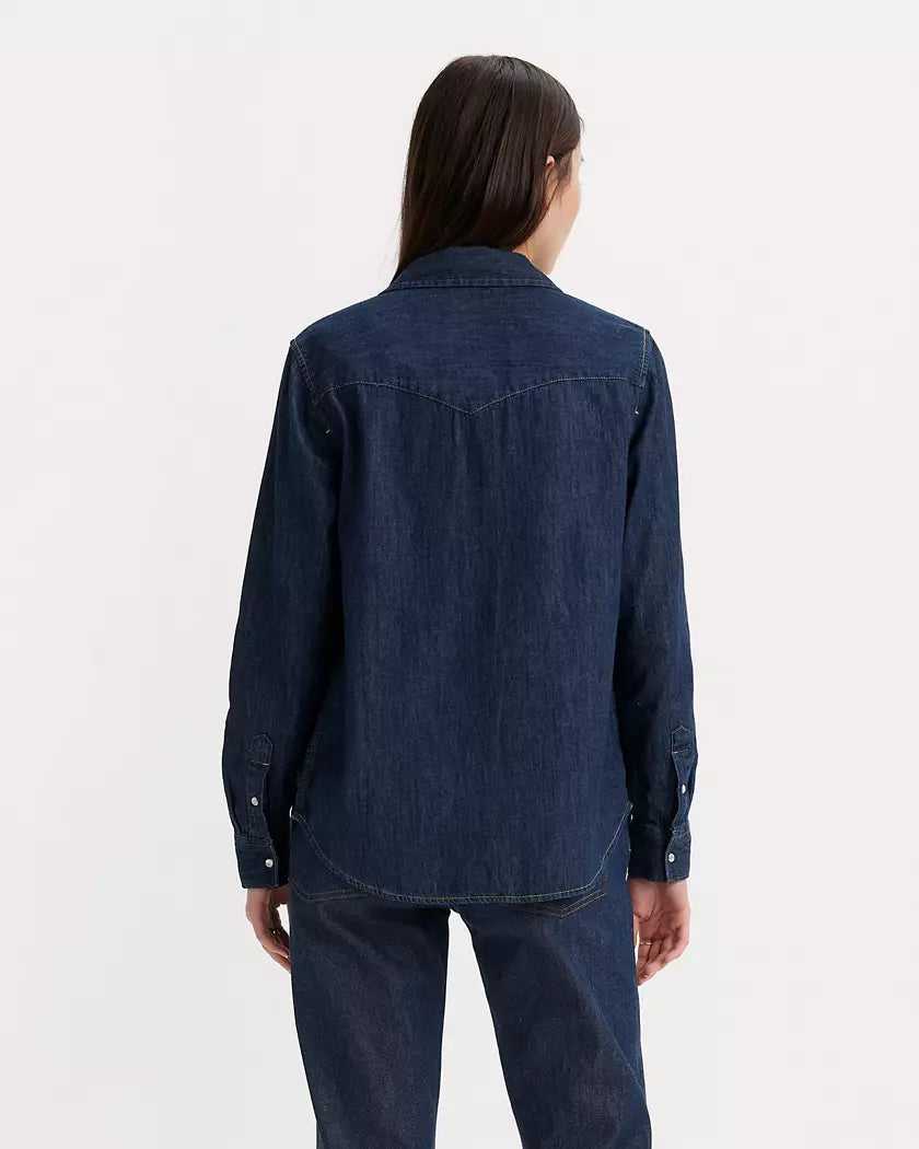 Levi's Women's Navy Ultimate Western Denim Shirt | Levi's In Lebanon