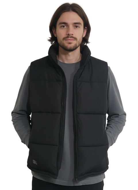 Cropp Men's Black Quilted Puffer Vest|Cropp In Lebanon