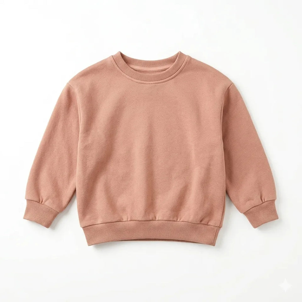 Zara Baby Girl's Dusty Rose Plain Long Sleeve Blouse|Zara in Lebanon