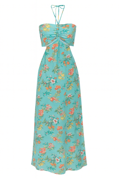 Forever 21 Women's Light Blue Floral Woven Dress | Forever 21 In Lebanon