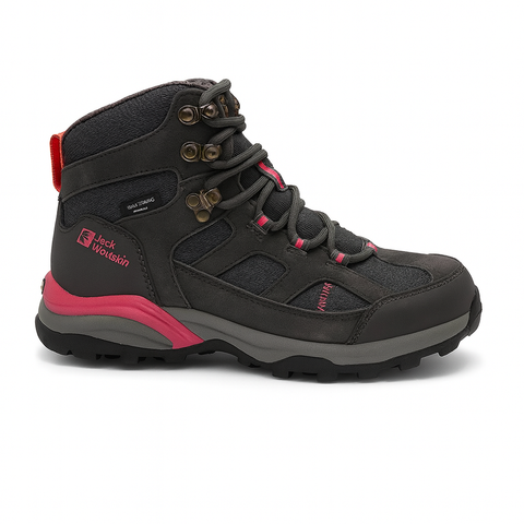 Jack Wolfskin Girl's Grey Trail Hiker Texapore Mid K Sneakers |Jack Wolfskin in Lebanon