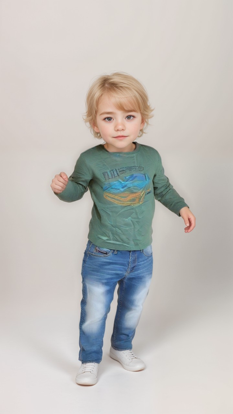 S.Oliver Boy's Green Long-Sleeve Blouse |S.Oliver in Lebanon