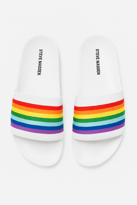 Steve Madden Women's Rainbow Multi Synthetic Slippers | Steve Madden In Lebanon