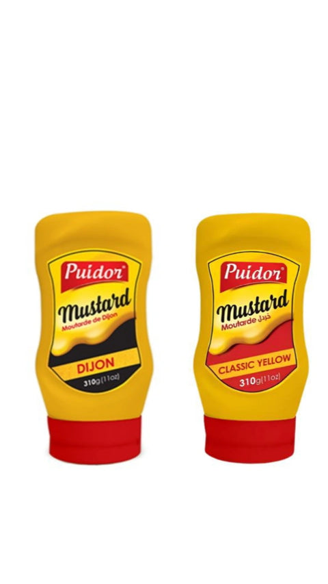 Puidor Mustard Dijon 310g + Classic Yellow 310g (-15%) | Puidor In Lebanon