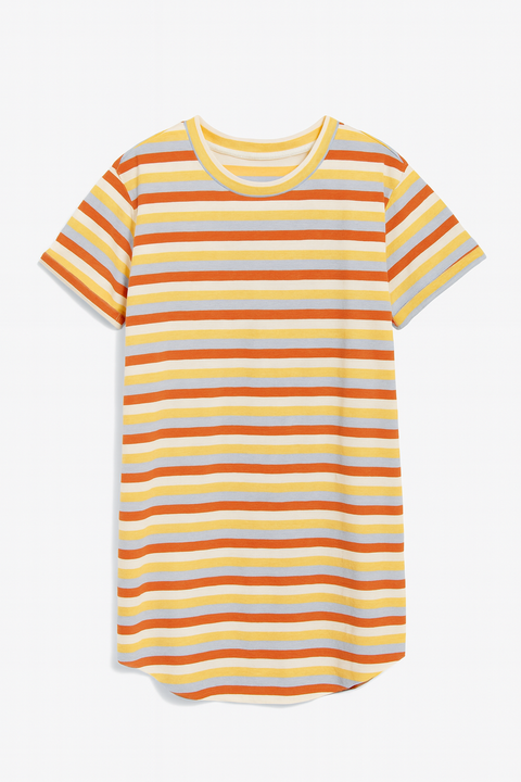Forever 21 Women's Orange Multi Short Sleeve Dress | Forever 21 In Lebanon