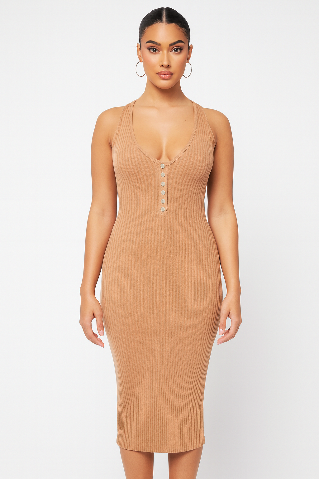 Forever 21 Women's Blush Helter Neck Open Back Dress | Forever 21 In Lebanon