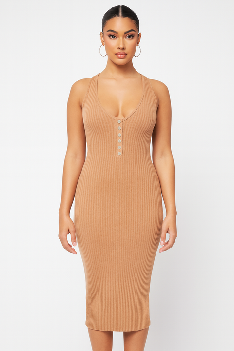 Forever 21 Women's Blush Helter Neck Open Back Dress | Forever 21 In Lebanon