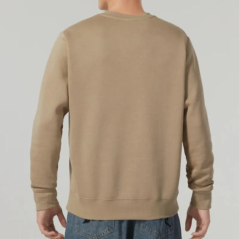 Nike Men's Khaki Fleece Crew Sweatshirt | Nike In Lebanon