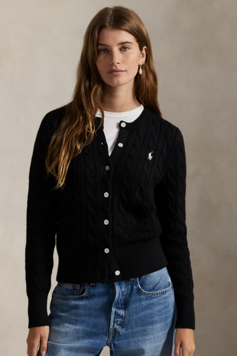 Polo Ralph Lauren Girl's Black Rid knit Cardigan | Polo Ralph Lauren In Lebanon
