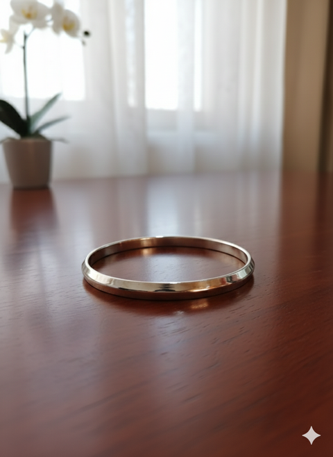 Macys Women's Sterling Silver Bangle Plain Bracelet | Macys In Lebanon