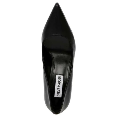 Steve Madden Women's Black Leather Klassy Heels | Steve Madden In Lebanon