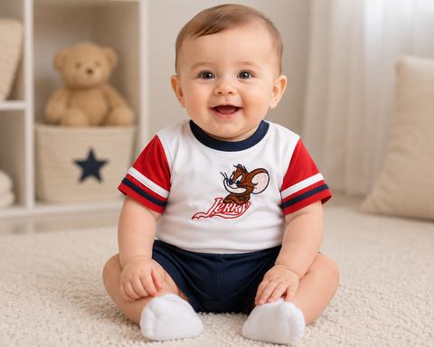 Gala & Co Baby Boy's White & Red Tom & Jerry T-Shirt | Gala & Co In Lebanon