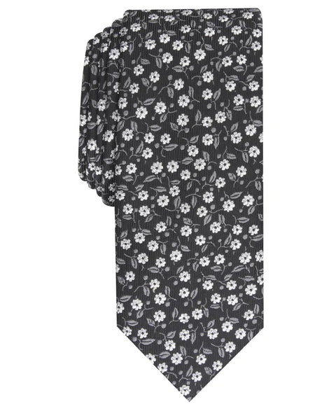 Bar III Men's Black Magnolia Floral Tie | Bar III In Lebanon