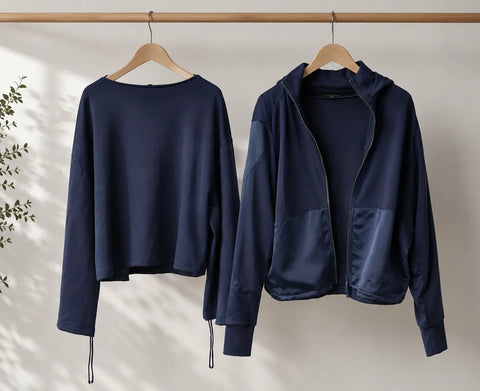 Emporio Armani Women's Navy Set Of 2 Long Sleeve Blouse & Jacket | Emporio Armani In Lebanon