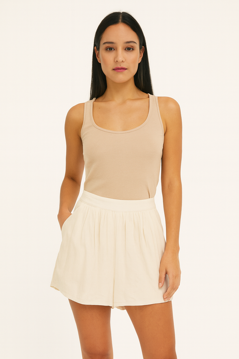 Forever 21 Women's White Flare Short | Forever 21 In Lebanon