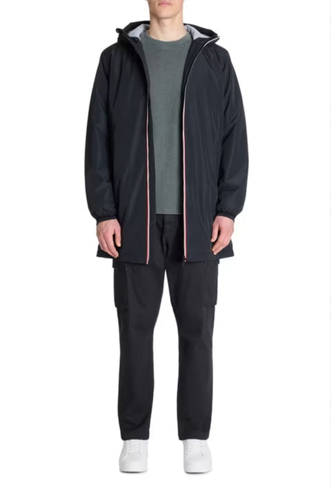 Celio Men's Black Drycore Parka With Hood | Celio In Lebanon