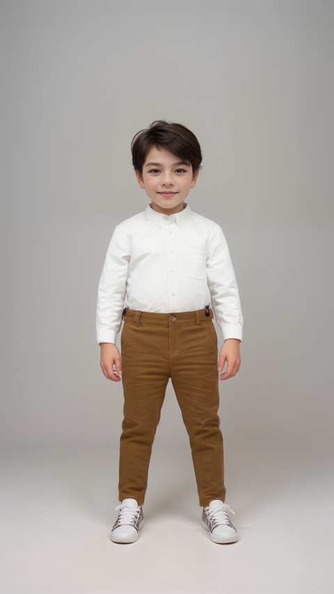 POMPdeLUX Boy's Camel  Pants   |POMPdeLUX in Lebanon