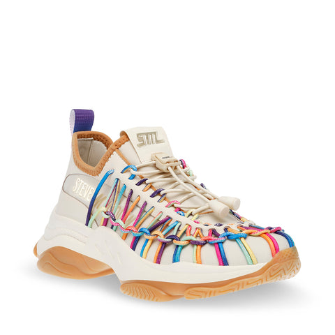 Steve Madden Women's Bone Multi Synthetic Prome Nade Sneakers | Steve Madden In Lebanon