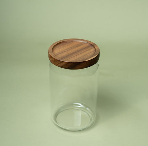 Hinox Glass Jar With Wood Lid Q-23 | Hinox In Lebanon