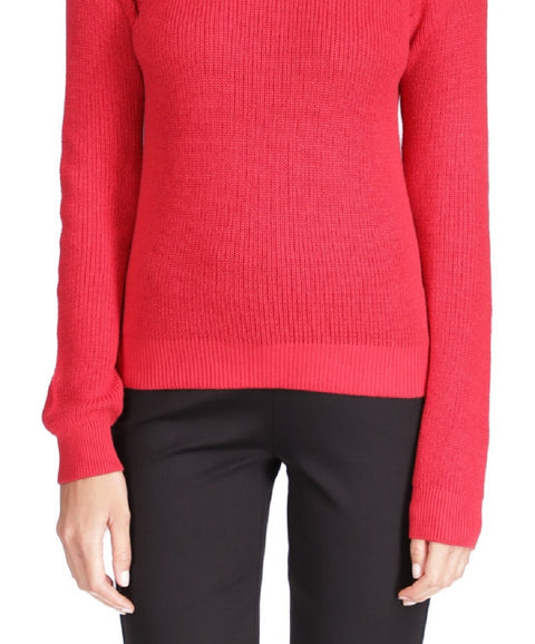 Michael Kors Women's Red Long-Sleeve Blouse | Michael Kors In Lebanon