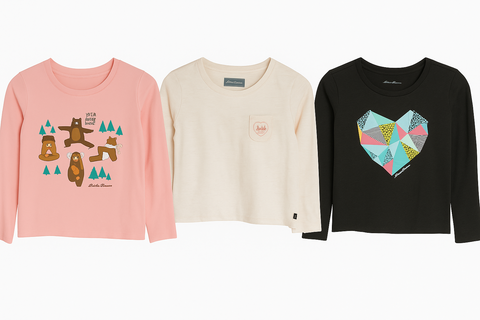 Eddie Bauer Girl's Pink, White, Grey 3-Pack T-Shirt Set |Eddie Bauer In Lebanon