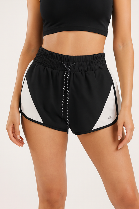 Forever 21 Women's Black & White Active Short | Forever 21 In Lebanon