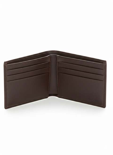 Perry Ellis Portfolio Men's Dark Brown Leather Park Avenue Bifold Wallet | Perry Ellis Portfolio In Lebanon