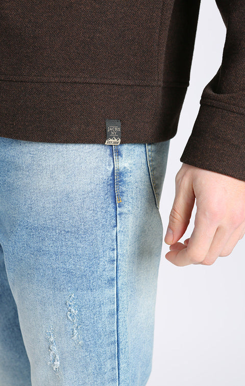 Jachs Men’s Brown Long Sleeve Sweatshirt |Jachs In Lebanon