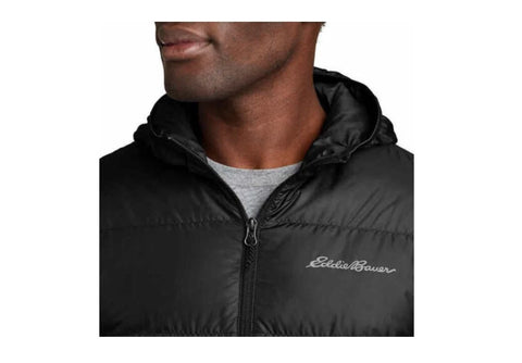 Eddie Bauer Men's Navy Hooded Puffer Long Sleeve Jacket |Eddie Baue In Lebanon