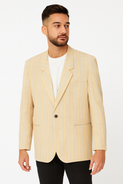 ASOS DESIGN Men's Ecru Blazer ANF1800