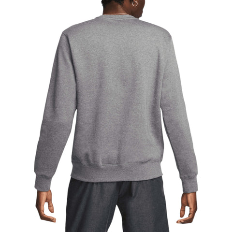 Nike Men's Gray Sportswear Club Fleece Charcoal Heather Sweatshirt |Nike In Lebanon
