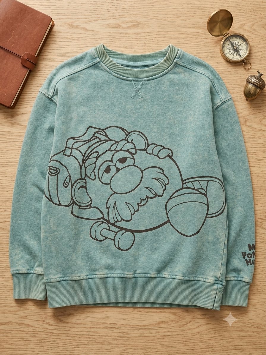 Zara Boy's Moss Green Cotton Sweatshirt | Zara In Lebanon
