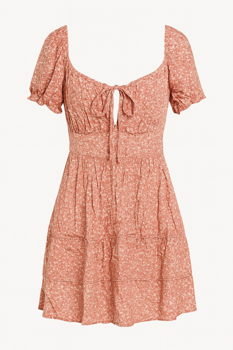 Forever 21 Women's Pink Floral Print Mini Dress | Forever 21 In Lebanon