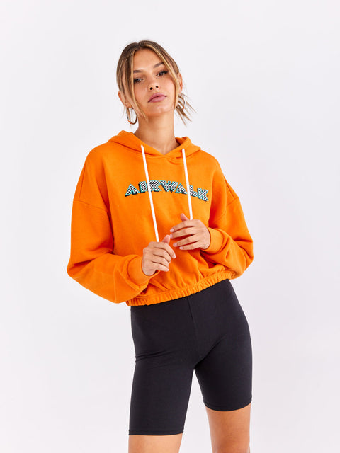 Forever 21 Women's Orange Airwalk Hoodie | Forever 21 In Lebanon