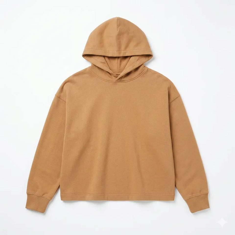 Zara Boy's Camel Plain Long Sleeve Hooded Blouse|Zara in Lebanon