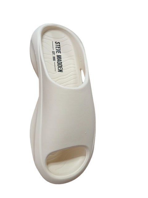 Steve Madden Men's White Synthetic Braydon Slipper | Steve Madden In Lebanon