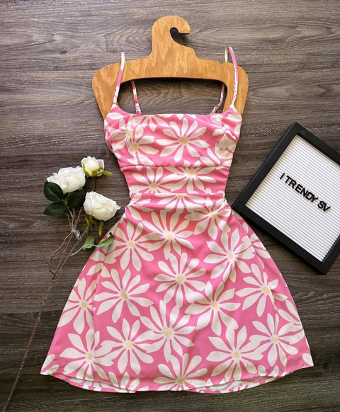 Forever 21 Women's Pink Floral Printed Mini Dress | Forever 21 In Lebanon