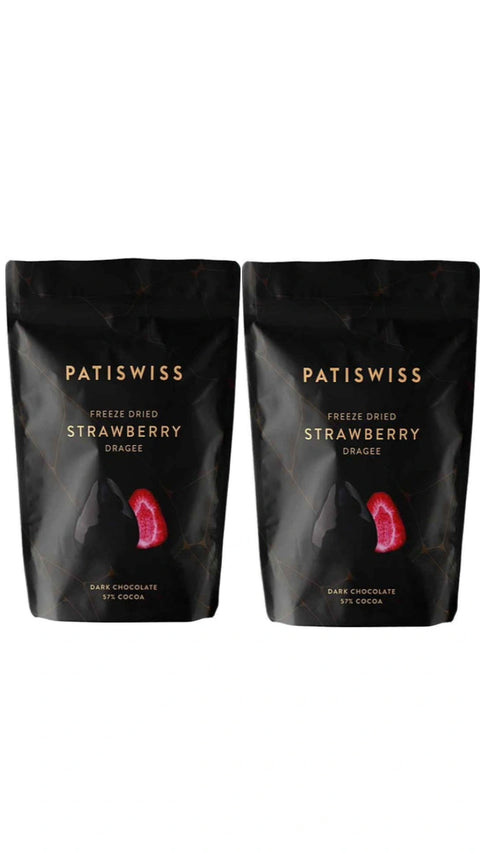 Patiswiss Dark Chocolate Covered Strawberry Dragee 80g*2 | Patiswiss In Lebanon