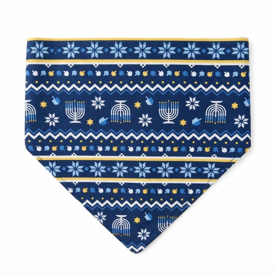 Holiday Lane Multicolor Printed Hanukkah Dog Bandana